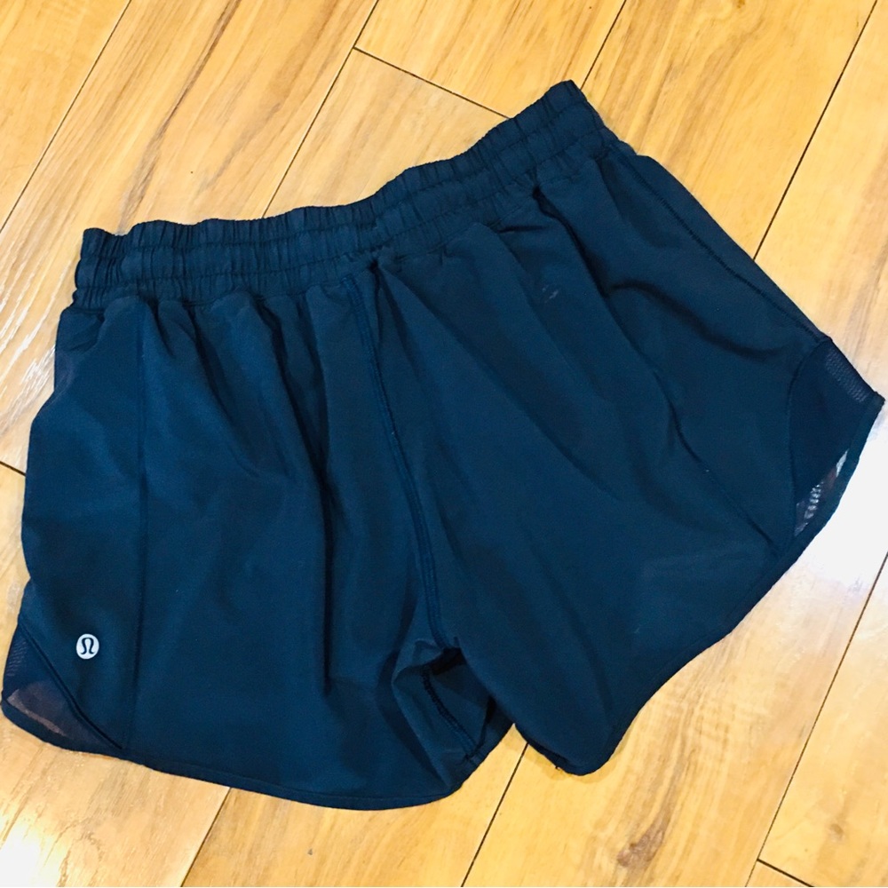 LuluLemon Lulu Lemon black athletic yoga shorts workout gym fitness track 6
